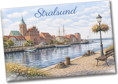 Produktbild von Stralsund Stadtansicht Kirche Souvenir Souvenir Magnet