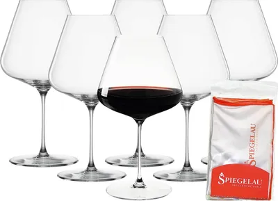 Produktbild von Spiegelau Definition Burgunderglas 960 ml 6er Set + Poliertuch