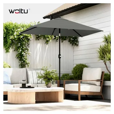 Produktbild von Sonnenschirm für Balkon 206x135cm, UV-Schutz UPF 50+, neigbar, mit Aufbewahrungstasche, belüftet, für Balkon, Garten, Terrasse
