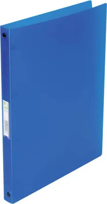 Zdjęcie produktu dla Q-Connect® KF02918 Segregator ringowy przezroczysty - A4, 4 ringi, ring Ø 16 mm, niebiesko-przezroczysty