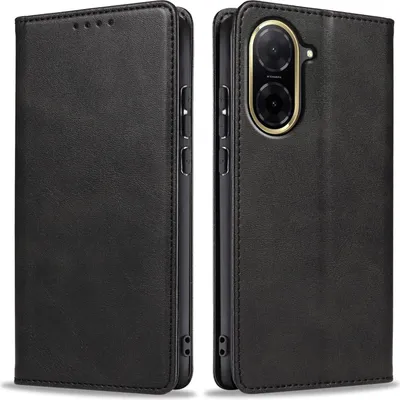 Produktbild von Handyhülle für Xiaomi Redmi A5 Kunstleder Flip Cover Hülle Handytasche Case Kartenfach Farbe: Schwarz