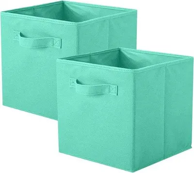 Immagine prodotto di Organizzatori pieghevoli in tessuto, 2 pezzi, cassettiera verde e cassetto per giocattoli