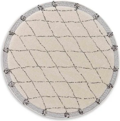 Produktbild von SCHÖNER WOHNEN-Kollektion Hochflorteppich WINSOME RUND Weiß 160 x 160 cm