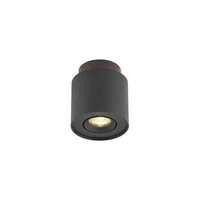 Produktbild von Arcchio Deckenlampe Walisa, Ø 10 cm, schwarz, Metall, GU10