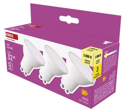 LED Lampe Classic MR16 / GU10 / 3 W (32 W) / 345 lm / Warmweiß