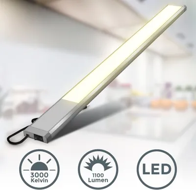 LED svietidlo pod skrinku Svietidlo 10W Kuchynské povrchové reflektory Svetelný pás skrinky strieborný