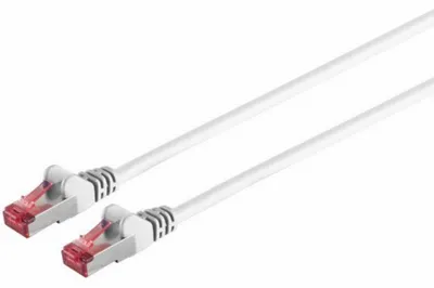 Immagine prodotto di Cavo patch cat6A S/FTP PIMF Bianco senza alogeni 0,15 m