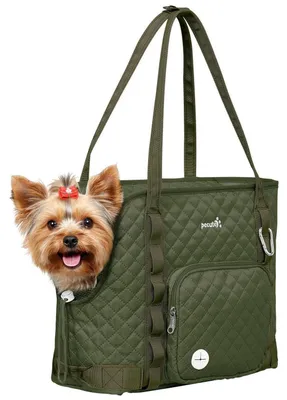 Obrázok produktu pre Prepravná taška pre psov do 4 kg, zelená, 39x30x19 cm