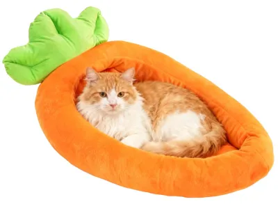 Image de Lit douillet en peluche pour animaux de compagnie