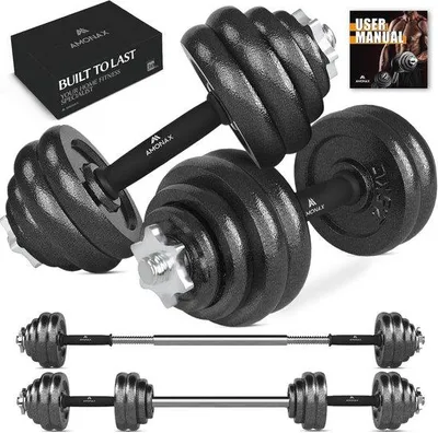 Produktbild von Famanu verstellbare Hantelgewichtsset - Ideal für Krafttraining und Fitness
