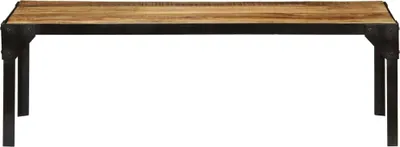 Produktbild von vidaXL Couchtisch Raues Massives Mangoholz und Stahl 110 cm