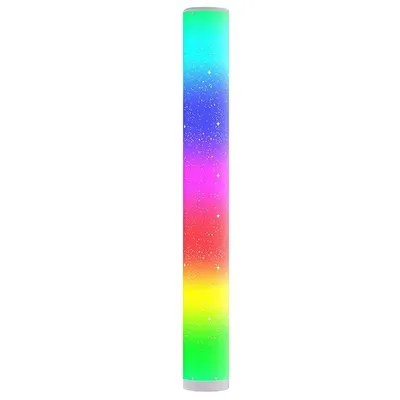 Produktbild von RGB-Stehlampe mit 10 Mio. Farben, 3 Farbtemperaturen, 60 High-CRI LEDs, Sternlichteffekt, dimmbar, App/Remote, Musik-Sync, höhenverstellbar