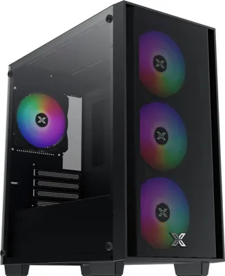 Zdjęcie produktu dla Xigmatek 84692, PC, Czarny, micro ATX, Mini-ITX, Stal, Szkło hartowane, Wielo, 16 cm