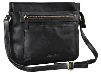 Produktbild von Benthill Handtasche Damen Leder - Schultertasche mit Reißverschluss - Vintage Ledertasche / Umhängetasche - Shopper Schulterbeutel - Echtleder Beutel - Damentasche