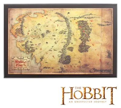 Produktbild von Der Hobbit Karte von Mittelerde Collector NN1312