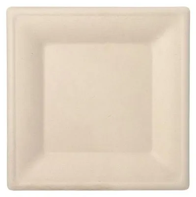 Produktbild von Teller, Zuckerrohr "pure" eckig 26 cm x 26 cm natur