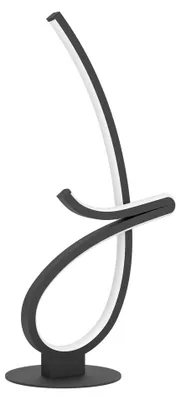 Produktbild von EGLO LED Tischlampe Cardoncito, Design Nachttischlampe, verstellbare Deko Tischeuchte aus Metall in Schwarz, warmweiß - kaltweiß, H 46 cm