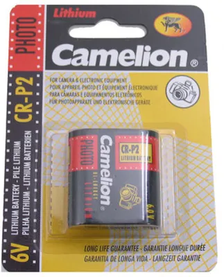 Zdjęcie produktu dla Camelion CR-P2-BP1, Bateria do ponownego naładowania, Lit, 6 V, 1 szt., 1400 mAh, 35,6 mm