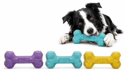 Image de Jouet pour chiens Flamingo Freckles Os, Taille : L