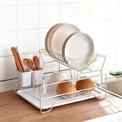 Obrázek produktu pro Bílá stolní myčka nádobí se zásobníkem W