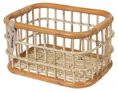 Produktbild von Basil Green Life, Vorderseite, Fahrradkorb, Rattan, Braun, 18 l, 5 kg