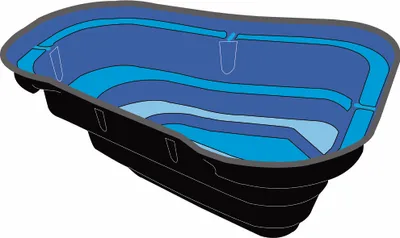 Produktbild von Gartenteich / Teichbecken Ubbink Start 1000 HDPE 1000 L 215x170cm