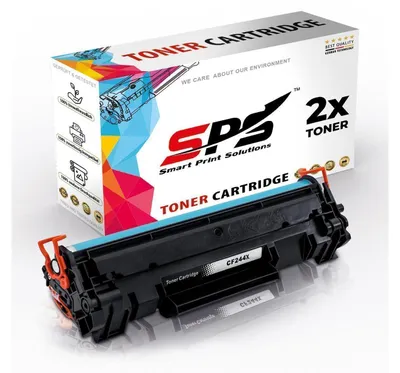 A toner cartridge and its packaging are displayed.
