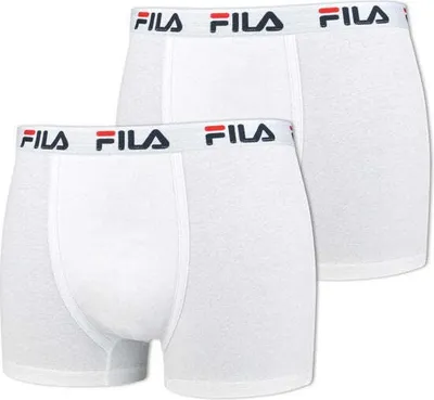 Produktbild von Fila Fila - Herren Boxer Elastikband 2er-Pack - Weiß - Herren - Größe XL