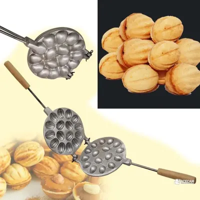 Immagine prodotto di Solidchoice - Stampo per biscotti a forma di nocciola, per preparare biscotti con 16 nocciole