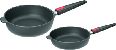 Produktbild von Woll "Nowo" Pfannenset 2-tlg. Hochrand-/ Schmorpfannen Ø 24 cm + Ø 28 cm - Induktionsgeeignet