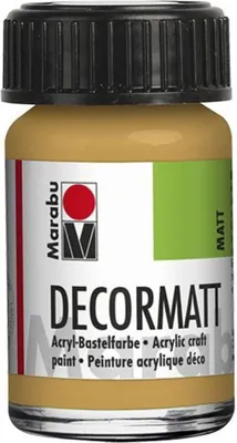 Produktbild von Decormatt Acryl - Metallic-Gold 784 15 ml. Packung mit 5 Stück