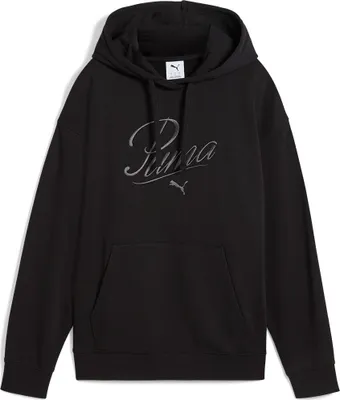 Produktbild von Puma ESS SCRIPT Comfort Hoodie TR - schwarz, Größe:XS