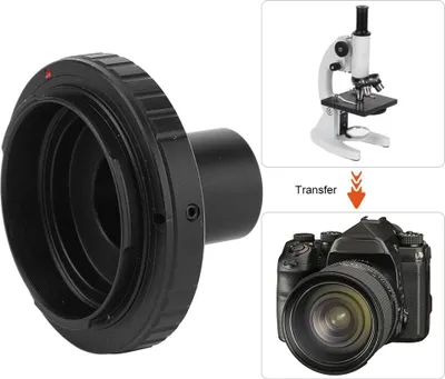Image de adaptateur d'objectif de microscope de 23,2 mm, bague d'adaptation de monture en T en alliage d'aluminium, adaptateur de bague de remplacement professionnel universel pour caméra à monture PK