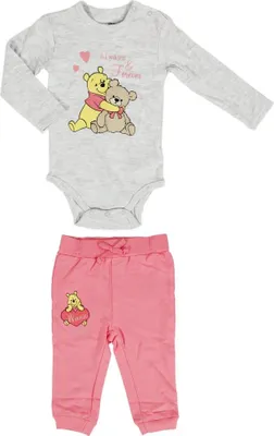 Produktbild von Disney Winnie der Pooh Baby Set Kleinkind Strampler Bodie plus Hose – Bunt / 92