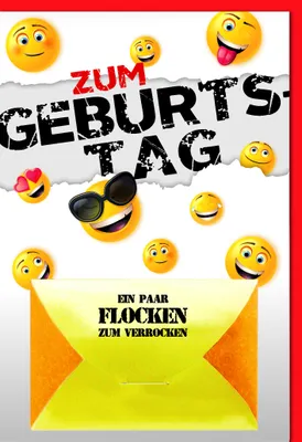 Produktbild von Geburtstag – Geldkarte - Glückwunschkarte im Format 11,5 x 17 cm