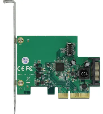 Produktbild von DeLOCK PCIe Karte > 1x int. USB 3.2 Gen 2 Key A 20 Pin