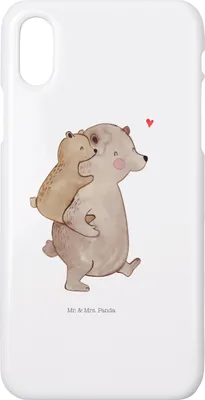 Produktbild von Mr. & Mrs. Panda Iphone 10 Handyhülle Papa Bär - Weiß - Geschenk, Handy, Vatertag, Case, Cover, Muttertag, X, Geburtstag
