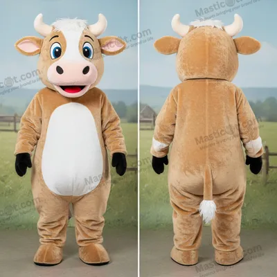 Produktbild von Samtige MASTICOT braune Hereford-Kuh-Maskottchen