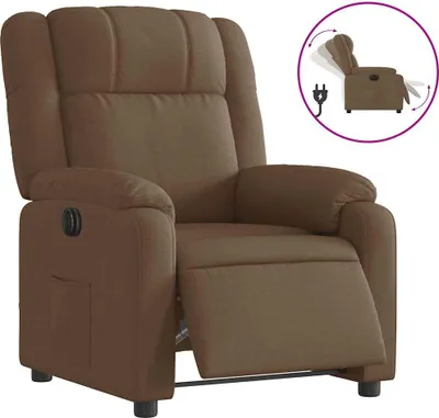 Produktbild von vidaXL Relaxsessel Elektrisch Braun Stoff