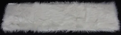 Produktbild von Tischläufer aus Kunstfell, creme / weiß, 30x120 cm