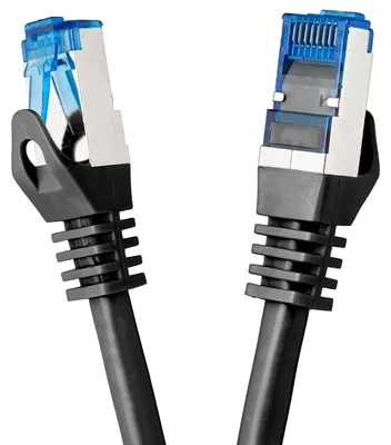 Obrázek produktu pro Ethernetový kabel CAT 7, 3 metry, černý, SFTP, síťový kabel s konektory RJ45