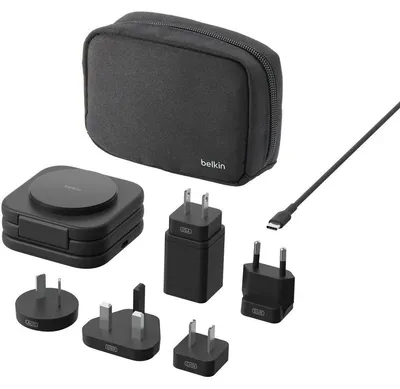 Produktbild von Belkin BoostCharge Pro, Drinnen, USB, Kabelloses Aufladen, 1,5 m, Schwarz