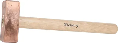 Produktbild von Dönges Kupferhammer, Fäustelform, flach, mit Hickory-Stiel, 500 g