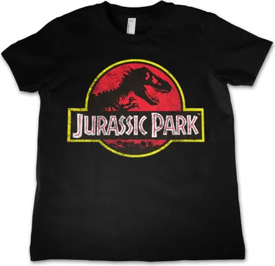 Produktbild von Jurassic Park T-Shirt Uni Kids - Distressed Logo schwarz 152