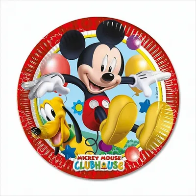 Immagine prodotto di Piatto di carta Topolino grande 23 cm
