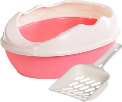 Zdjęcie produktu dla Furrever Friends Purrfect Point Pink with Scoop - mała kuweta z łopatką Furrever Friends