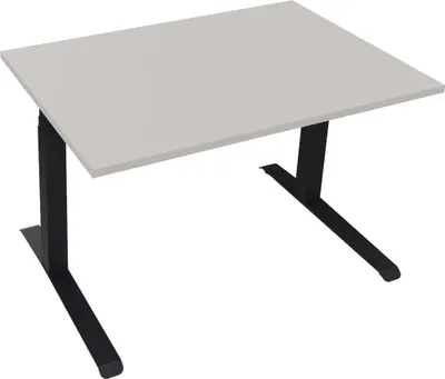 Produktbild von Sitz-/Stehtisch Kufe Doppels. Quad. B1200xT800xH645-1275 an/Lichtgrau