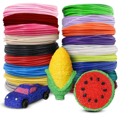 Produktbild von Filament 100M PLA 1.75mm 20 Farben Länge Professional 3D Stift Drucker Print Druck Pen Set Kinder 3D-Stift Geschenke Mädchen Jungen 3D Stifte Retoo