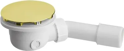 Obrázek produktu pro Odtoková souprava, sifonová sprcha, vana zlatá 90 mm