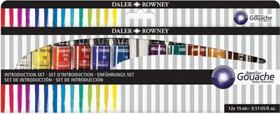 Obrázek produktu pro Daler Rowney Aquafine Sada kvašových barev Introduction Set 12 x 15 ml